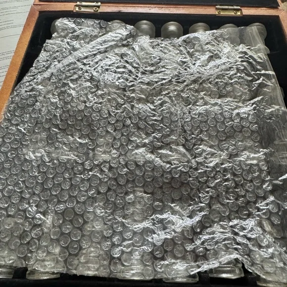 Crystal Clear Chess Game Night in Wood Box - Picture 5 of 11